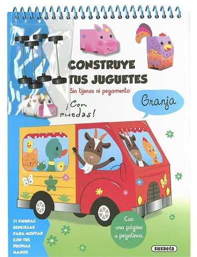 Granja. Construye tus juguetes sin tijeras ni pegamento