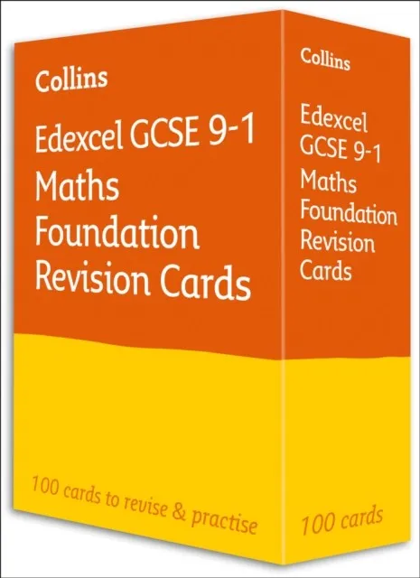 EDEXCEL GCSE 9-1 MATHS FOUNDATION REVISION CARDS