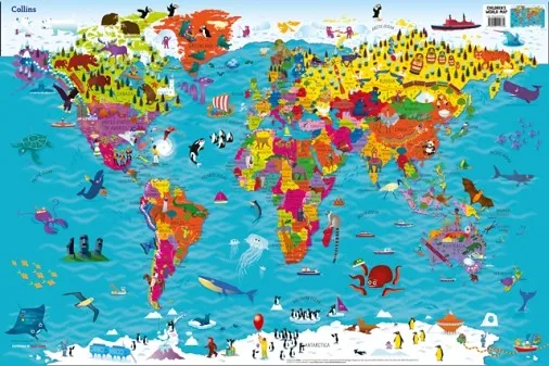 COLLINS CHILDREN'S WORLD MAP