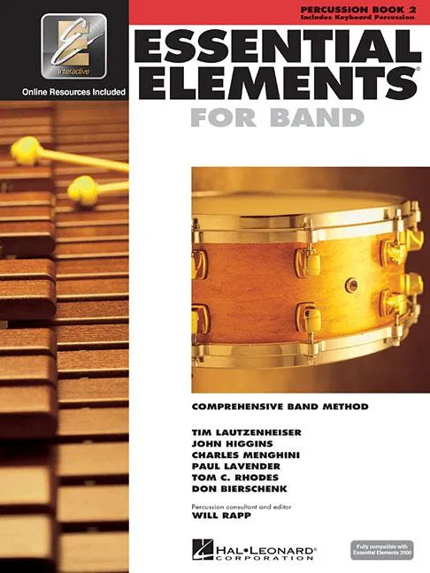 ESSENTIAL ELEMENTS FOR BAND - BOOK 2 WITH EEI: PERCUSSION/KEYBOARD PERCUSSION (BOOK/ONLINE MEDIA)