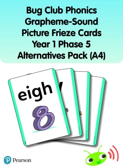 BUG CLUB PHONICS GRAPHEME-SOUND PICTURE FRIEZE CARDS YEAR 1 PHASE 5 ALTERNATIVES (A4)