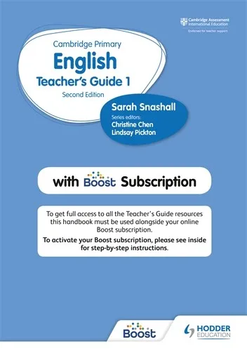 CAMBRIDGE PRIMARY ENGLISH TEACHER'S GUIDE STAGE 1 WITH BOOST SUBSCRIPTION SECOND EDITION