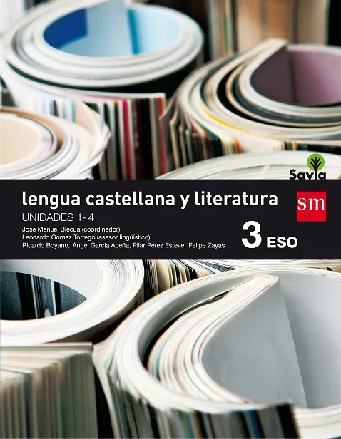 3º ESO LENGUA CASTELLANA Y LITERATURA TRIMESTRES SAVIA 16