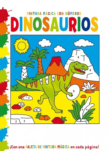 PINTURA MAGICA CON NUMEROS - DINOSAURIOS