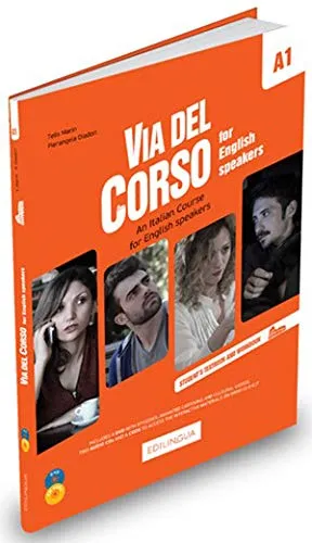VIA DEL CORSO A1 FOR ENGLISH SPEAKERS
LIBRO DELLO STUDENTE ED ESERCIZI + AUDIO + VIDEO - PP. 248