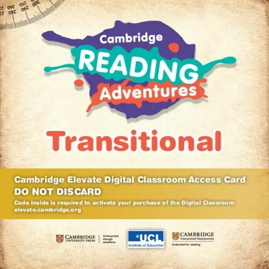 CAMBRIDGE READING ADVENTURES GREEN TO WHITE BANDS TRANSITIONAL DIGITAL CLASSROOM ACCESS CARD (1 YEAR SITE LICENCE) -DIGITAL