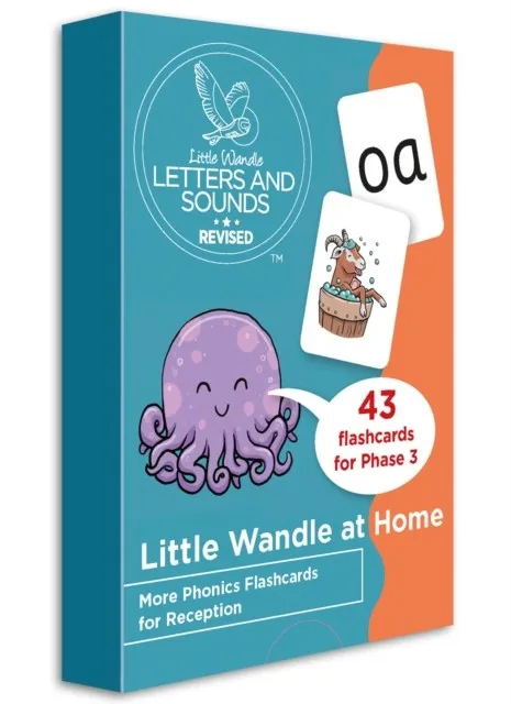 LITTLE WANDLE AT HOME MORE PHONICS FLASHCARDS FOR RECEPTION: PHASE 3 -LITTLE WANDLE AT HOME