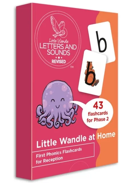 LITTLE WANDLE AT HOME PHONICS FLASHCARDS FOR RECEPTION: PHASE 2 -LITTLE WANDLE AT HOME