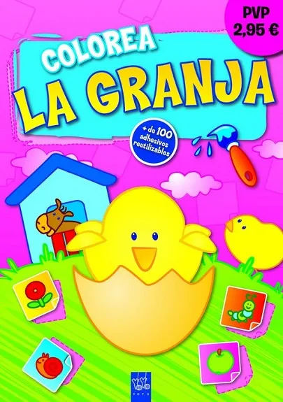 Colorea la granja. Pollito