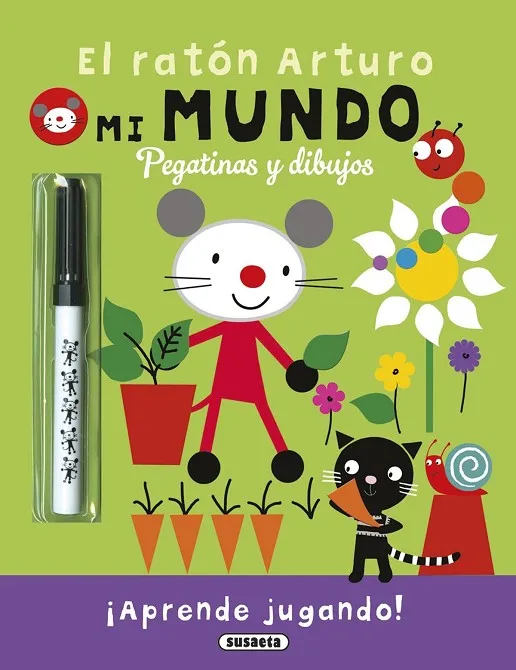 Mi mundo, pegatinas y dibujos