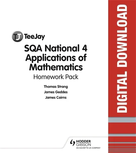 TEEJAY SQA NATIONAL 4 APPLICATIONS OF MATHEMATICS HOMEWORK PACK-DIGITAL