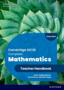 CAMBRIDGE IGCSE COMPLETE MATHEMATICS EXTENDED: TEACHER HANDBOOK SIXTH EDITION