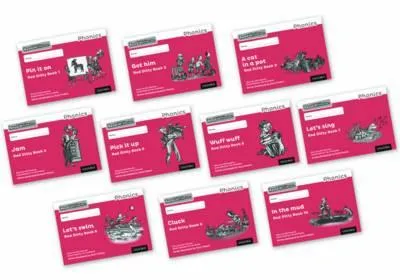 READ WRITE INC. PHONICS: BLACK AND WHITE RED DITTY BOOKS MIXED PACK OF 10