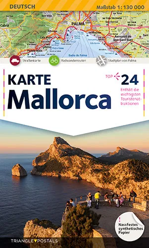 MALLORCA MAPA (ALEMAN)
