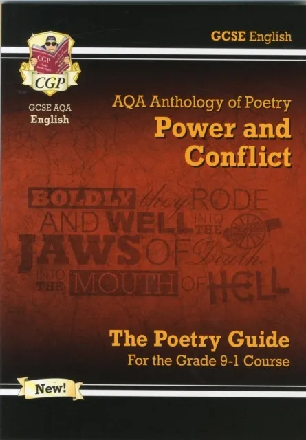 New GCSE English AQA Poetry Guide - Power & Conflict Anthology inc. Online Edition, Audio & Quizzes