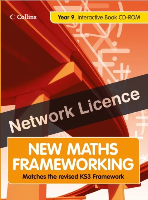 COLLINS MATHS FRAMEWORKING YEAR 9 INTERACTIVE BOOK CD-ROM: WHITEBOARD RESOURCE: NETWORK LICENCE (DOWNLOAD 2ND EDITION) *DIGITAL*