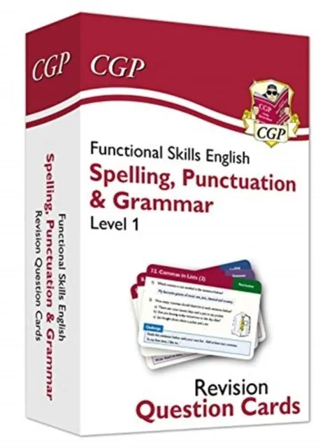 FUNCTIONAL SKILLS ENGLISH REVISION QUESTION CARDS: SPELLING, PUNCTUATION & GRAMMAR - LEVEL 1