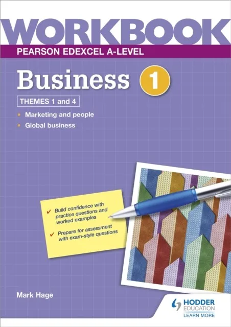 PEARSON EDEXCEL A-LEVEL BUSINESS WORKBOOK 1