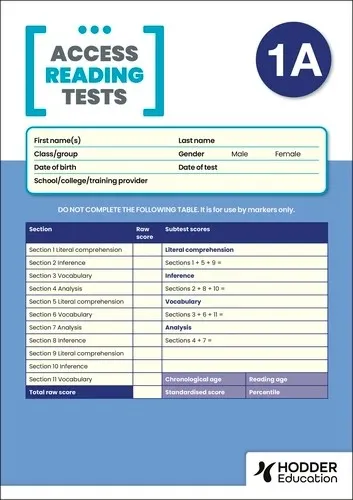 NEW ACCESS READING TEST (ART) 1A, PK10