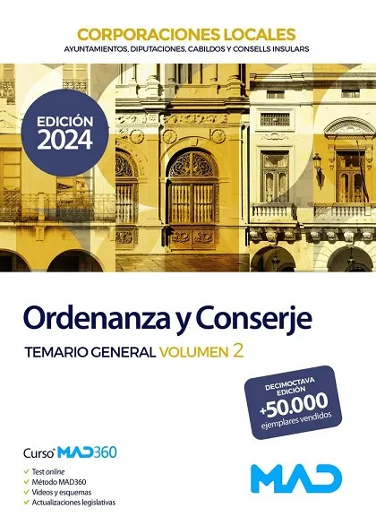 ORDENANZA Y CONSERJE DE AYUNTAMIENTOS, DIPUTACIONES Y OTRAS CORPORACIONES LOCALE