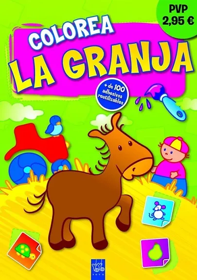 Colorea la granja. Burrito