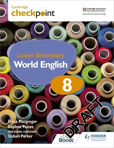 CAMBRIDGE CHECKPOINT LOWER SECONDARY ENGLISH STUDENT'S BOOK 8-DIGITAL