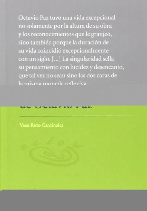 Permanencia de Octavio Paz