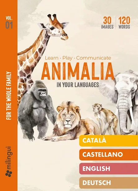 VOCABULARY CARDS ANIMALIA (CAT-CAT-ENG-DEUTSCH)