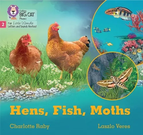 HENS, FISH, MOTHS (BLENDING PRACTICE) (SET 5)-NON-FICTION-PHASE 2