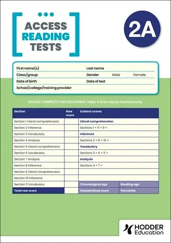 NEW ACCESS READING TEST (ART) 2A, PK10