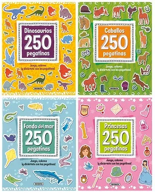 250 pegatinas (4 títulos)