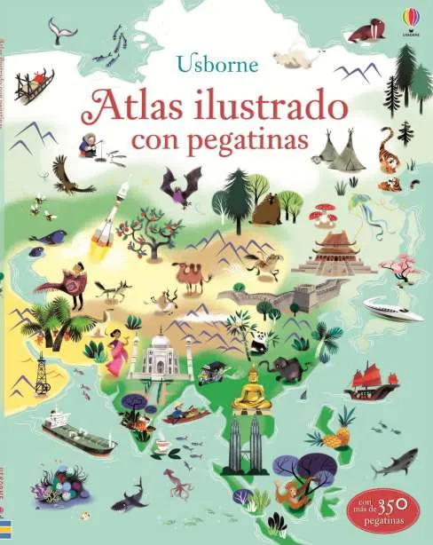 ATLAS ILUSTRADO PEGATINAS