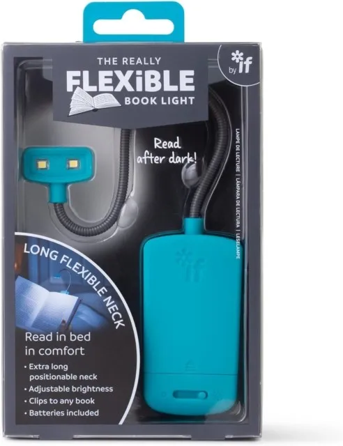 LAMPARA LECTURA FLEXIBLE TURQUESA