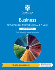 CAMBRIDGE INTERNATIONAL AS & A LEVEL BUSINESS DIGITAL COURSEBOOK-DIGITAL