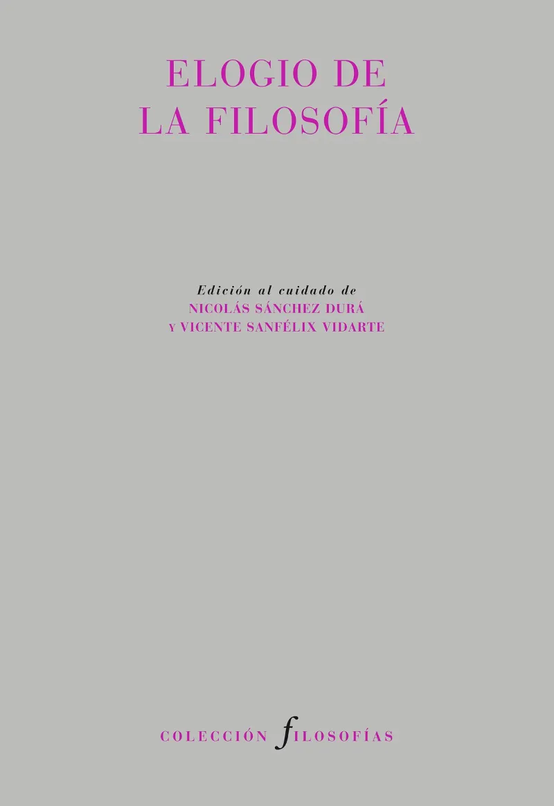 Elogio de la filosofía