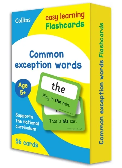 COMMON EXCEPTION WORDS AGE 5+