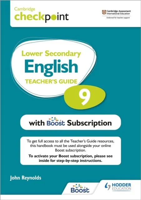 CAMBRIDGE CHECKPOINT LOWER SECONDARY ENGLISH TEACHER'S GUIDE 9 WITH BOOST SUBSCRIPTION