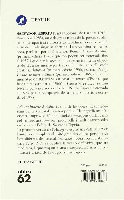 PRIMERA HISTORIA D'ESTHER ANTIGONA