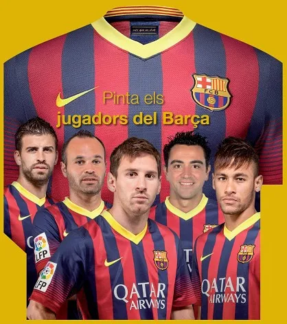 PINTA ELS JUGADORS DEL BARÇA!