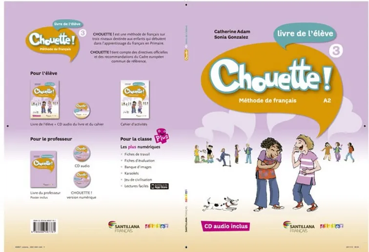 CHOUETTE 3 LIVRE ELEVE + CD AUDIO