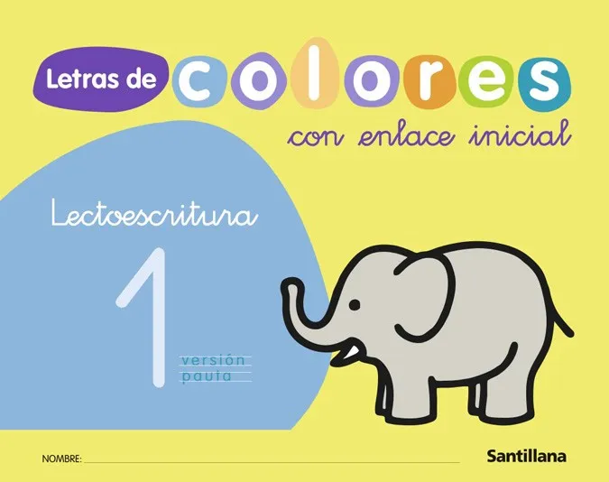 LETRAS DE COLORES CON ENLACE INICIAL CUAD LECTOESC