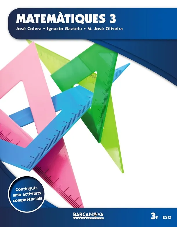 MATEMATIQUES 3 ESO LLIBRE DE L'ALUMNE (ED 2015)