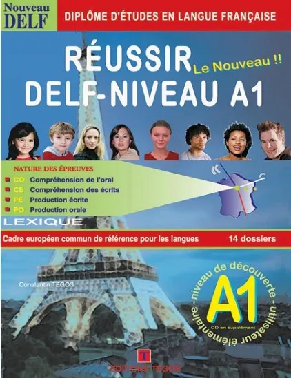 RÉUSSIR DELF A1 LIVRE + CORRIGES + 2CD
