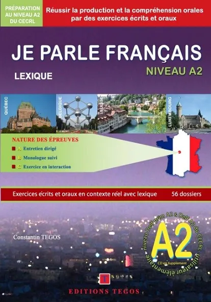 JE PARLE FRANÇAIS DELF A2 LIVRE + CORRIGES + 2CD