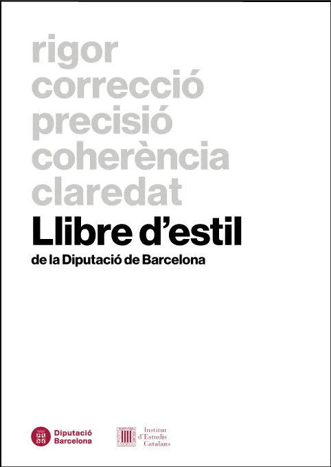 Llibre d'estil de la Diputació de Barcelona
