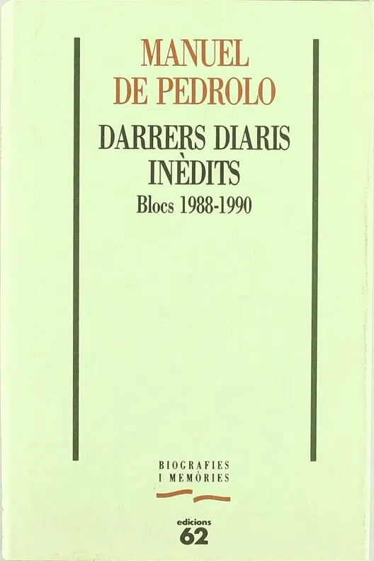 Darrers diaris inèdits.