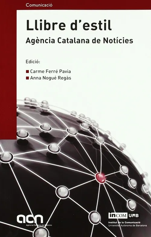 Llibre d'estil. Agència Catalana de Notícies
