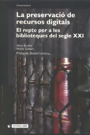 La preservació de recursos digitals
