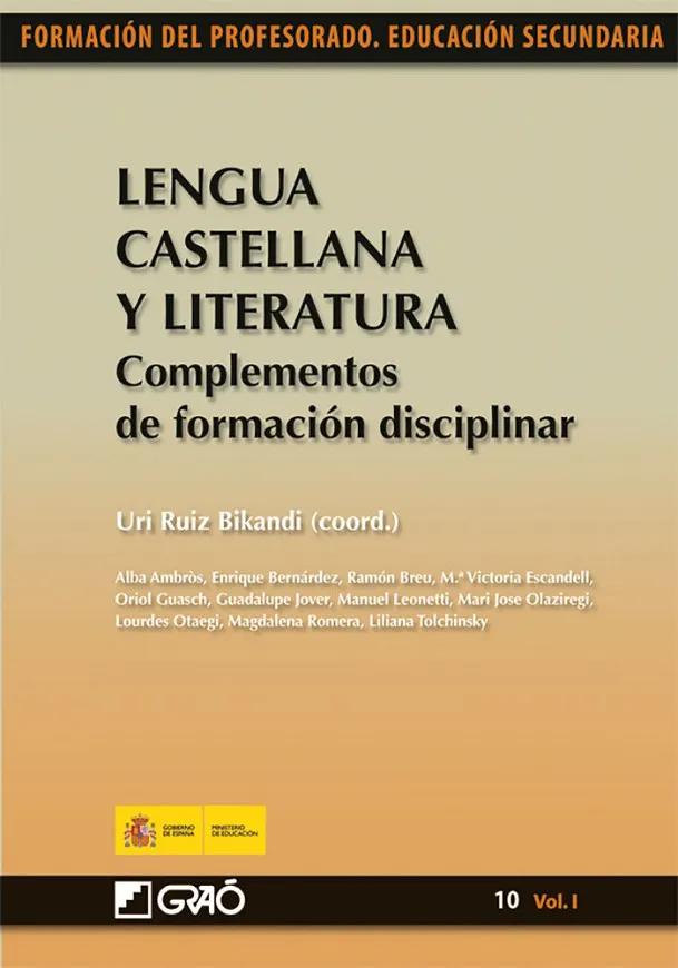 Lengua Castellana y Literatura. Complementos de formación disciplinar