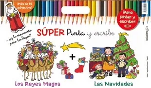 Súper Pinta y escribe las Navidades